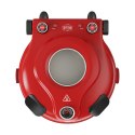 Piec do pizzy TEESA SUPREME MAX 1800 W, 400 stopni, dwie grzałki, okno, czerwony, 35cm
