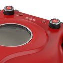 Piec do pizzy TEESA SUPREME MAX 1800 W, 400 stopni, dwie grzałki, okno, czerwony, 35cm