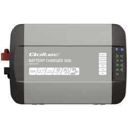 Qoltec Inteligentna profesjonalna ładowarka Monolith do akum. LiFePO4 AGM GEL SLA | 50A | 12V