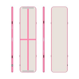 Ścieżka gimnastyczna, akrobatyczna Airtrack REBEL 400x100x10 - pink