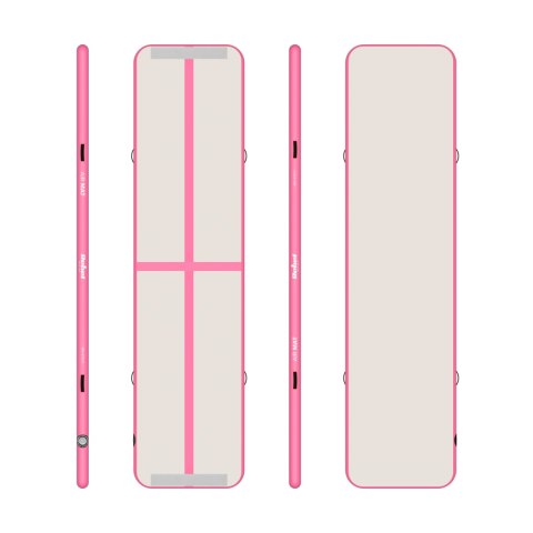 Ścieżka gimnastyczna, akrobatyczna Airtrack REBEL 400x100x10 - pink