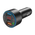 Transmiter samochodowy FM z funkcją BT (2x USB + USB-C)