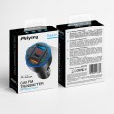 Transmiter samochodowy FM z funkcją BT (2x USB + USB-C)