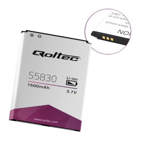 Qoltec Bateria do Samsung Galaxy Ace | S5830 | 1500mAh Qoltec Bateria do Samsung Galaxy Ace | S5830 | 1500mAh