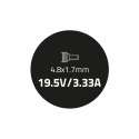 Qoltec Zasilacz do HP 65W | 19.5V | 3.33A | 4.8*1.7 | +kabel zasilający Qoltec Zasilacz do HP 65W | 19.5V | 3.33A | 4.8*1.7 | +kabel zasilający