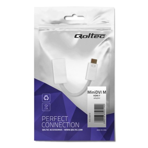 Qoltec Adapter Mini DVI męska | HDMI żeńska | 0.15m Qoltec Adapter Mini DVI męska | HDMI żeńska | 0.15m