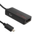 Qoltec Adapter Slim Port męski | HDMI żeński + Micro USB | 0.15m Qoltec Adapter Slim Port męski | HDMI żeński + Micro USB | 0.15m