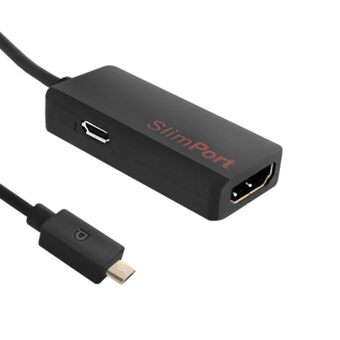 Qoltec Adapter Slim Port męski | HDMI żeński + Micro USB | 0.15m Qoltec Adapter Slim Port męski | HDMI żeński + Micro USB | 0.15m