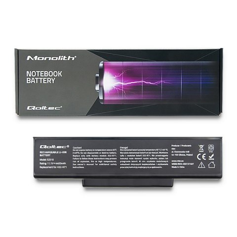 Qoltec Bateria do Asus A32-K72 | K72J | 4400mAh | 10.8-11.1V Qoltec Bateria do Asus A32-K72 | K72J | 4400mAh | 10.8-11.1V