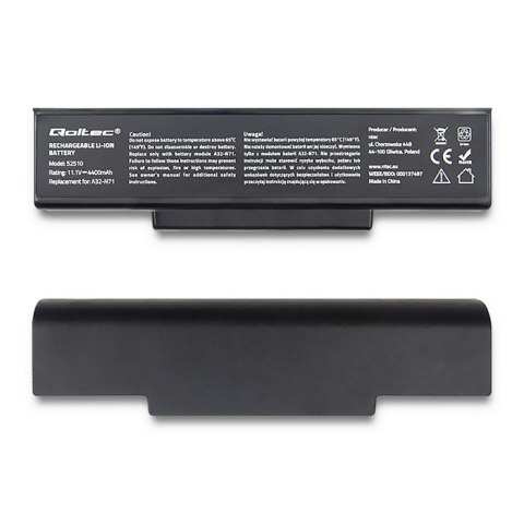 Qoltec Bateria do Asus A32-K72 | K72J | 4400mAh | 10.8-11.1V Qoltec Bateria do Asus A32-K72 | K72J | 4400mAh | 10.8-11.1V