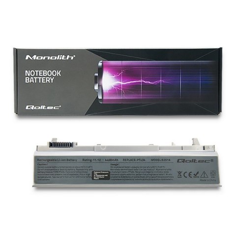 Qoltec Bateria do Dell Latitude E6500 | 4400mAh | 10.8-11.1V Qoltec Bateria do Dell Latitude E6500 | 4400mAh | 10.8-11.1V