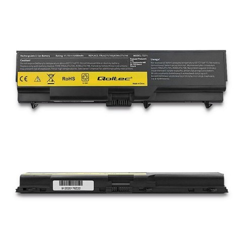 Qoltec Bateria do Lenovo T520i | 4400mAh | 10.8-11.1V Qoltec Bateria do Lenovo T520i | 4400mAh | 10.8-11.1V