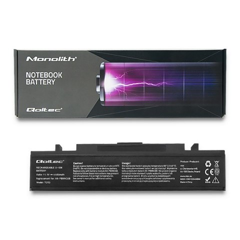 Qoltec Bateria do Samsung R425 | R428 | 4400mAh | 10.8-11.1V Qoltec Bateria do Samsung R425 | R428 | 4400mAh | 10.8-11.1V