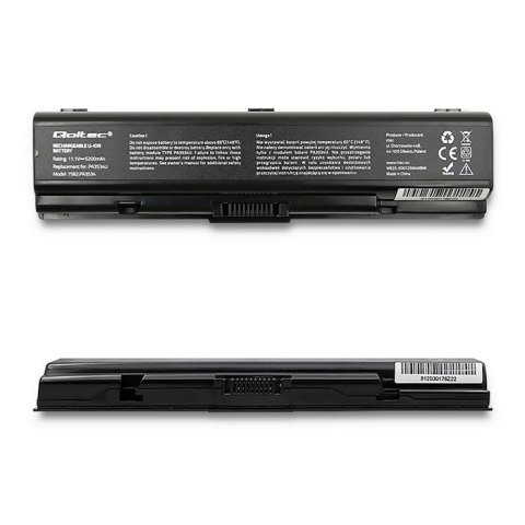 Qoltec Bateria do Toshiba PA3534U | 5200mAh | 10.8-11.1V Qoltec Bateria do Toshiba PA3534U | 5200mAh | 10.8-11.1V