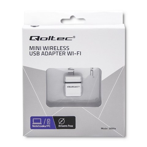 Qoltec Bezprzewodowy Mini Adapter USB Wi-Fi | Standard N Qoltec Bezprzewodowy Mini Adapter USB Wi-Fi | Standard N
