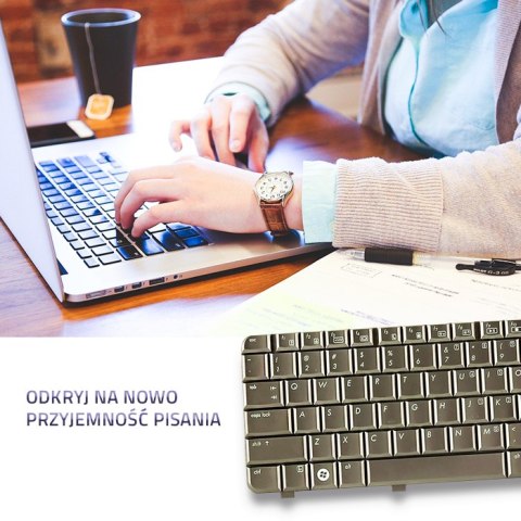 Qoltec Klawiatura do HP DV4-1000 | coffee Qoltec Klawiatura do HP DV4-1000 | coffee
