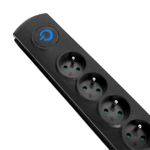 Qoltec Listwa antyprzepięciowa | 8 gniazd | 1.8m Qoltec Listwa antyprzepięciowa | 8 gniazd | 1.8m