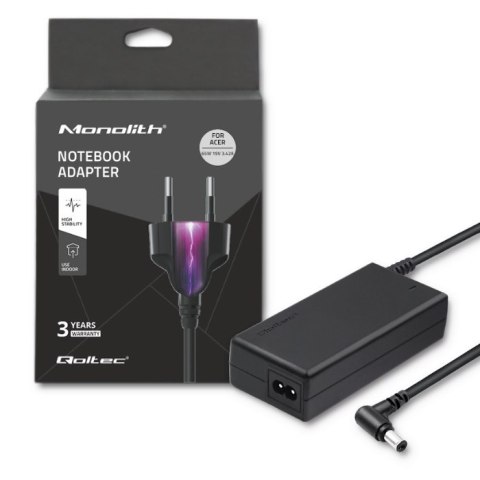 Qoltec Zasilacz do Acer 65W | 19V | 3.42A | 5.5*2.5 | +kabel zasilający Qoltec Zasilacz do Acer 65W | 19V | 3.42A | 5.5*2.5 | +kabel zasilający