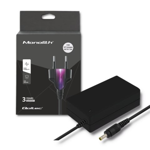 Qoltec Zasilacz do HP Compaq 30W | 19V | 1.58A | 4.0*1.7 | +kabel zasilający Qoltec Zasilacz do HP Compaq 30W | 19V | 1.58A | 4.0*1.7 | +kabel zasilający