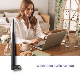 Qoltec Antena Wi-Fi dookólna | 7dBi | 19cm