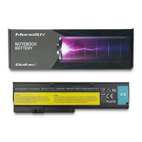Qoltec Bateria do Lenovo x200 | x201 | 4400mAh | 10.8-11.1V Qoltec Bateria do Lenovo x200 | x201 | 4400mAh | 10.8-11.1V