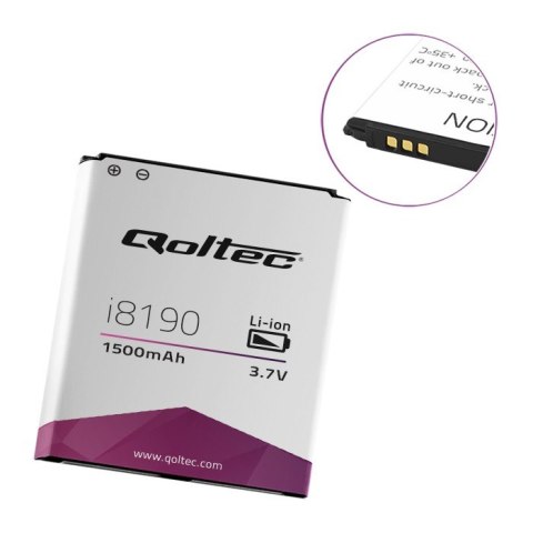 Qoltec Bateria do Samsung Galaxy S3 mini | i8190 | i8200 | 1500mAh Qoltec Bateria do Samsung Galaxy S3 mini | i8190 | i8200 | 1500mAh