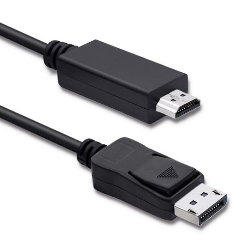 Qoltec DisplayPort v1.1 męski | HDMI męski | 4K | 2m Qoltec DisplayPort v1.1 męski | HDMI męski | 4K | 2m