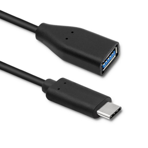 Qoltec Kabel USB 3.1 typ C męski | USB 3.0 A żeński | 0.2m Qoltec Kabel USB 3.1 typ C męski | USB 3.0 A żeński | 0.2m