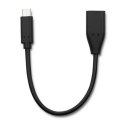 Qoltec Kabel USB 3.1 typ C męski | USB 3.0 A żeński | 0.2m Qoltec Kabel USB 3.1 typ C męski | USB 3.0 A żeński | 0.2m