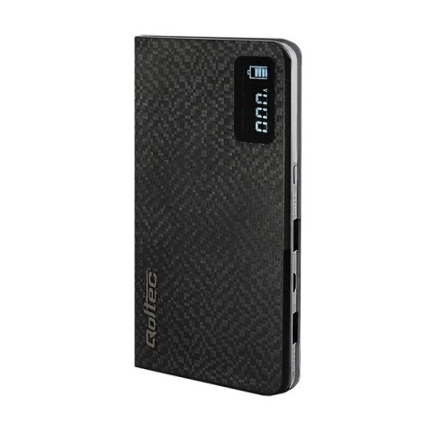 Qoltec Power Bank Slim 10000 | Li-polimerowa | LCD | czarny Qoltec Power Bank Slim 10000 | Li-polimerowa | LCD | czarny