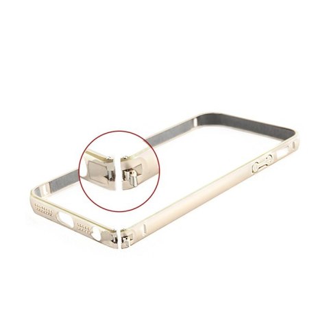 Qoltec Ramka ochronna na Apple iPhone 5/5s | srebrna | aluminiowa Qoltec Ramka ochronna na Apple iPhone 5/5s | srebrna | aluminiowa