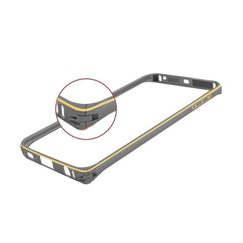 Qoltec Ramka ochronna na Samsung Galaxy S6 edge | czarna | aluminiowa Qoltec Ramka ochronna na Samsung Galaxy S6 edge | czarna | aluminiowa