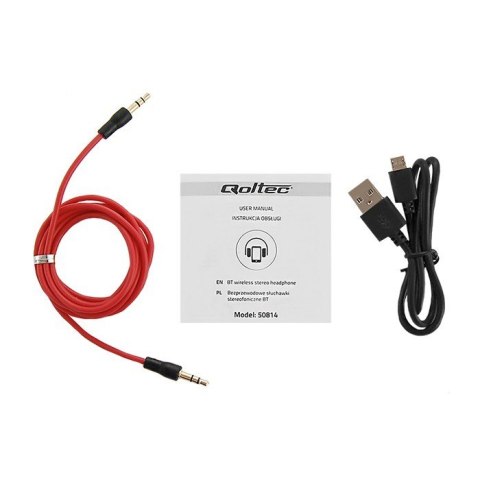 Qoltec Słuchawki bezprzewodowe BT nauszne z mikrofonem | mp3 | Czarne Qoltec Słuchawki bezprzewodowe BT nauszne z mikrofonem | mp3 | Czarne