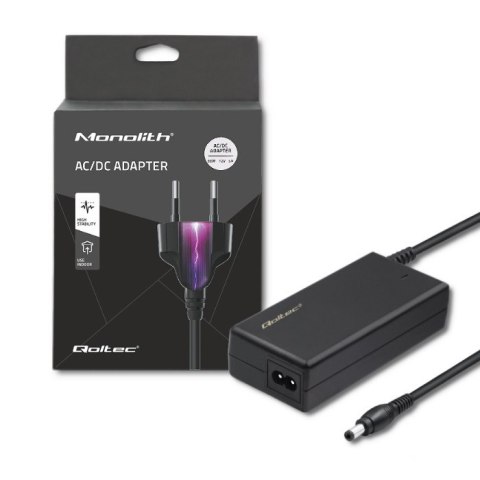 Qoltec Zasilacz desktopowy 60W | 12V | 5A | 5.5*2.5 | +kabel zasilający Qoltec Zasilacz desktopowy 60W | 12V | 5A | 5.5*2.5 | +kabel zasilający