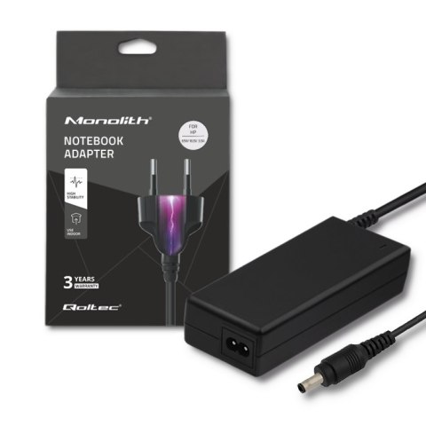 Qoltec Zasilacz do HP 65W | 18.5V | 3.5A | (4.2+4.8)*1.7 | +kabel zasilający Qoltec Zasilacz do HP 65W | 18.5V | 3.5A | (4.2+4.8)*1.7 | +kabel zasilający